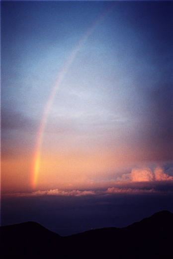 アルプスの山岳写真 ― 虹 ―