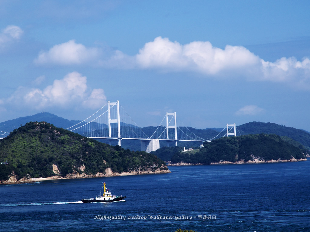 しまなみ海道の壁紙/Wallpaper of Inland Sea (1024×768)
