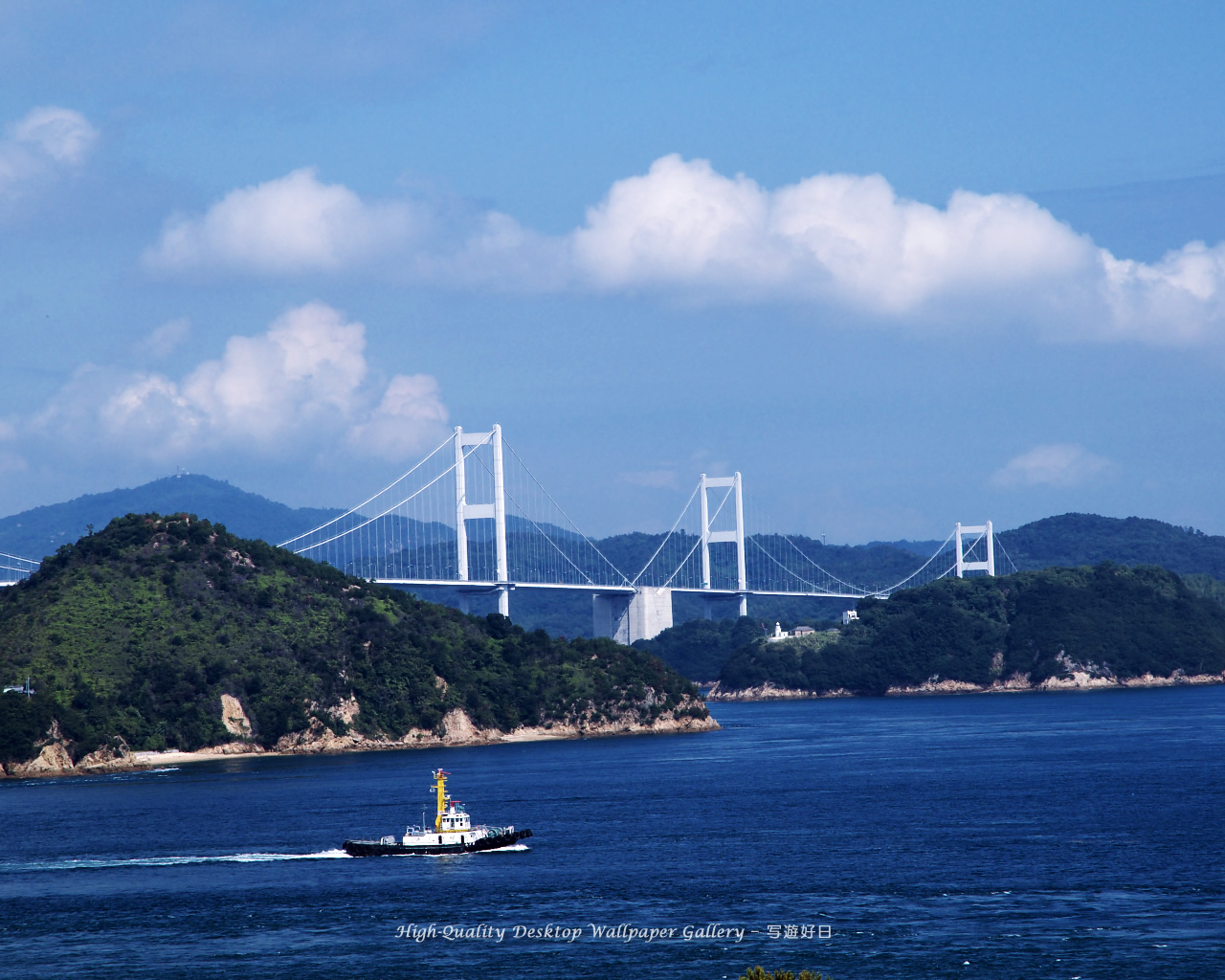 しまなみ海道の壁紙/Wallpaper of Inland Sea (1280×1024)