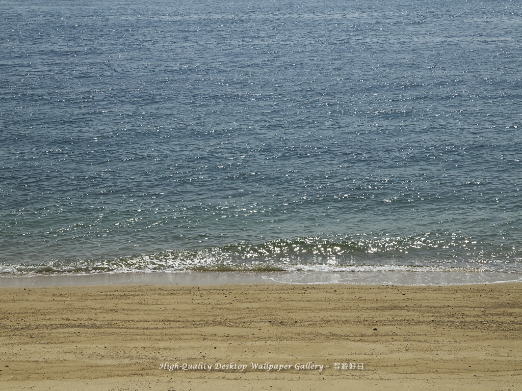 しまなみ海道の壁紙/Wallpaper of Midafternoon Beach (1024×768)