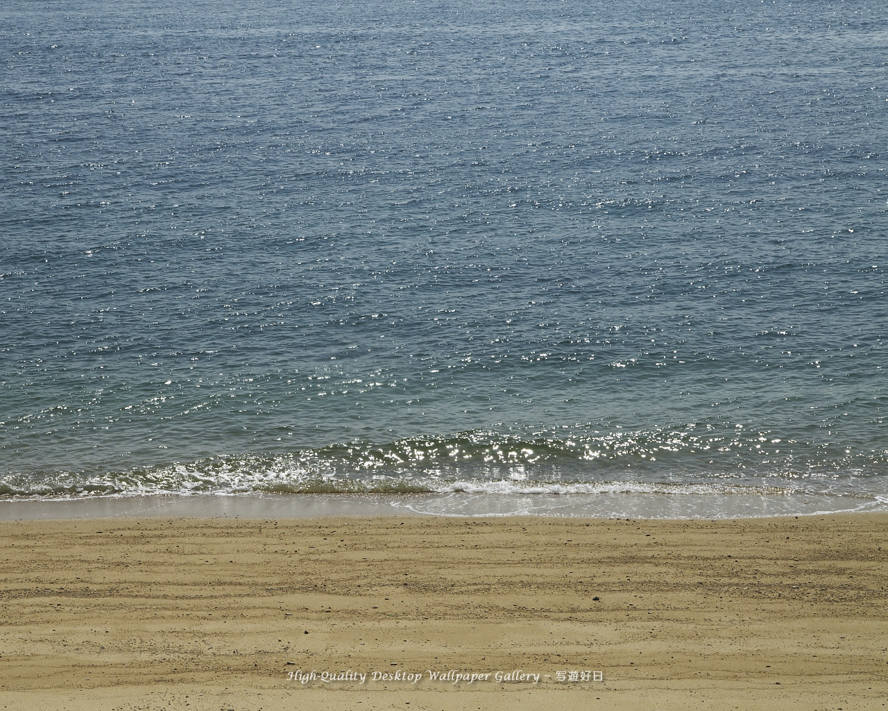 しまなみ海道の壁紙/Wallpaper of Midafternoon Beach (1280×1024)