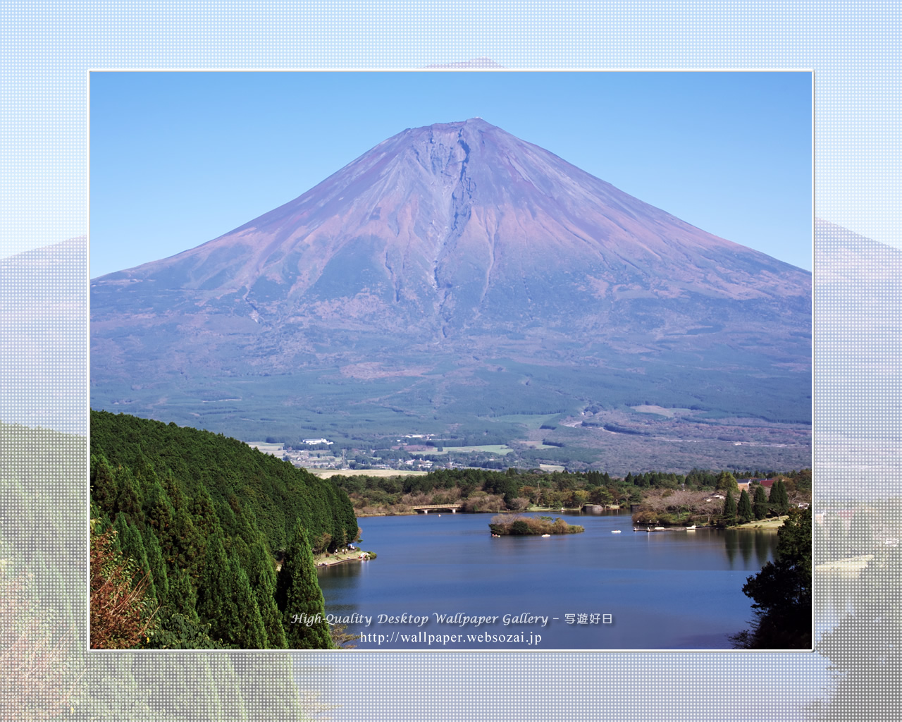 富士山の高画質&高解像度壁紙/Wallpaper of富士山初秋 in Fuji Lake Districti (1280×1024)
