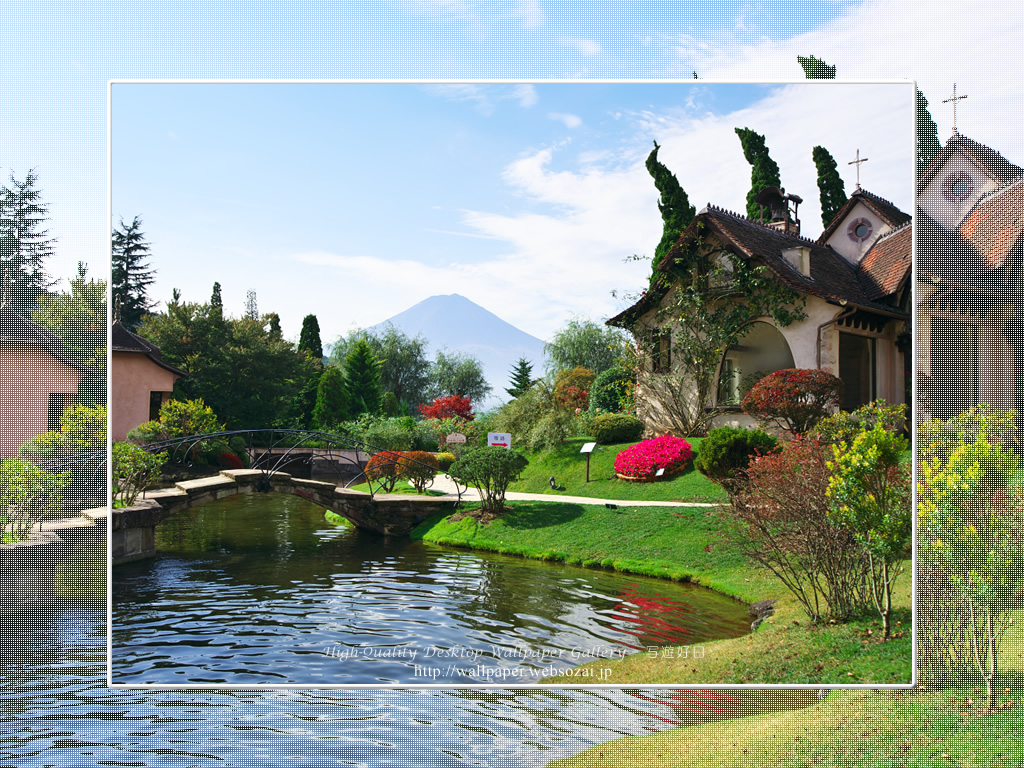 富士山の高画質&高解像度壁紙/Wallpaper of富士山(オルゴール館)-4 in Fuji Lake Districti (1024×768)