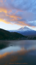 iPhone5用[640x1136]高画質壁紙「富士山朝焼け-Mt. Fuji」