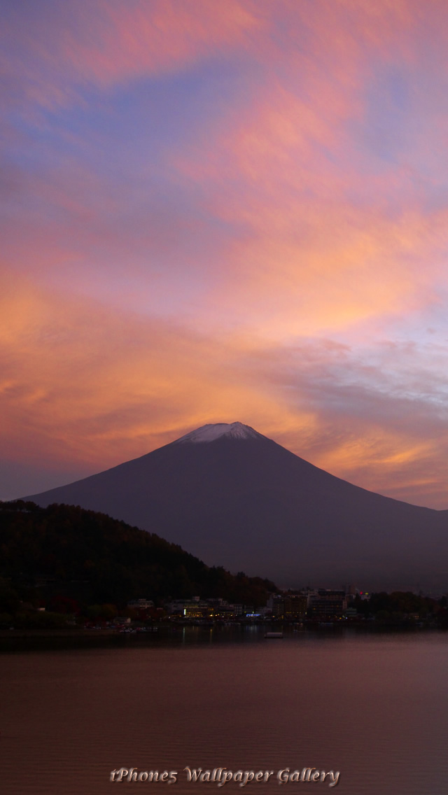 iPhone用高画質壁紙「富士山夕景」