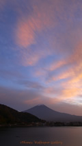 iPhone5用[640x1136]高画質壁紙「富士山夕焼け-Mt. Fuji」