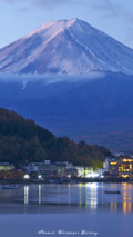 iPhone5用[640x1136]高画質壁紙「夜明け前の富士山-Mt. Fuji」