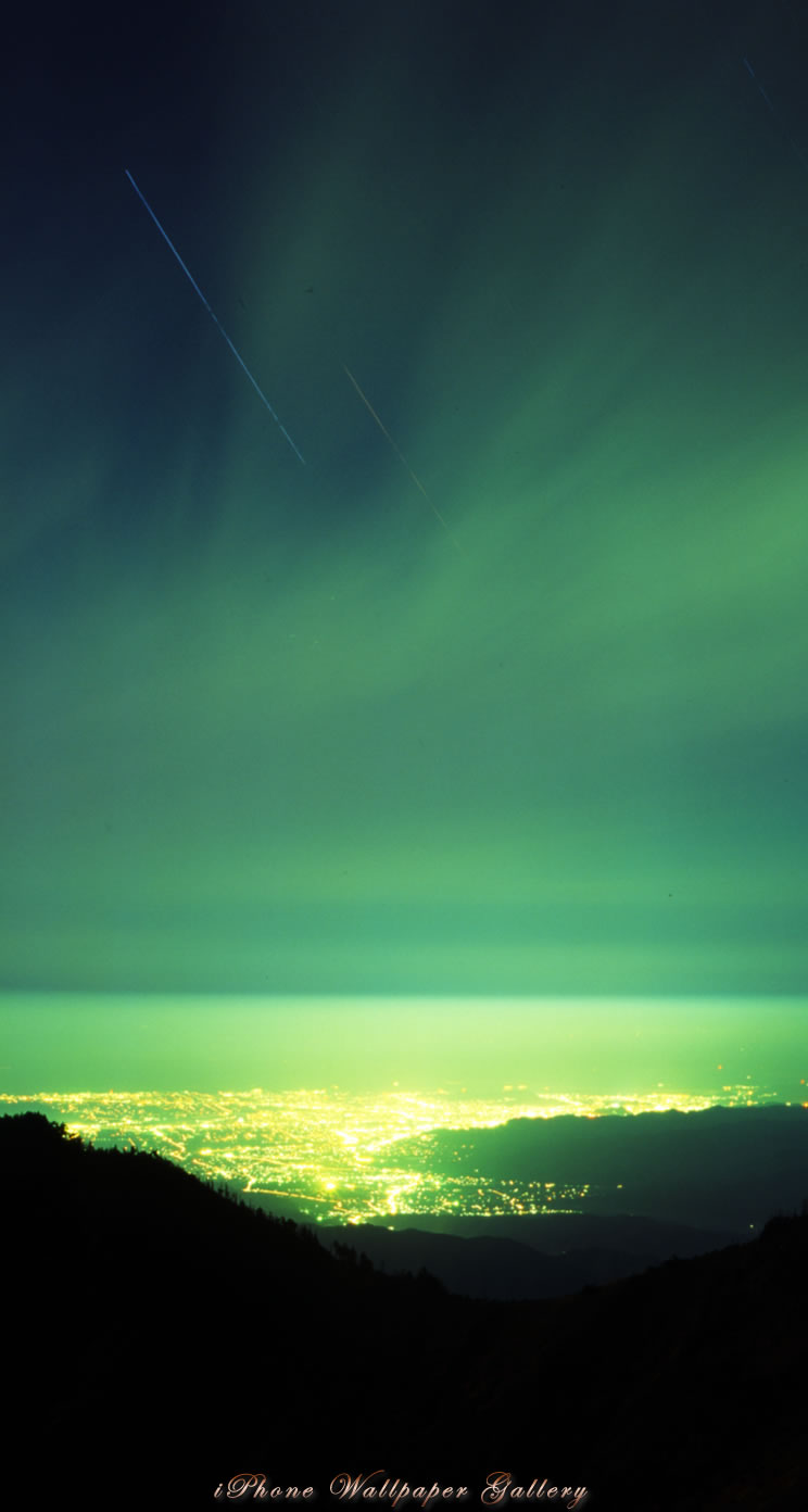 Iphone5 壁紙館 山岳写真 星降る夜空 Iphone Wallpaper Alpine