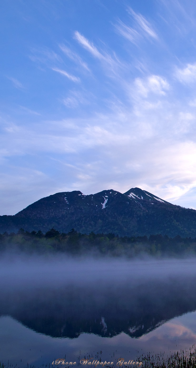 iOS 7-iPhone5用高画質壁紙「燧ヶ岳朝景」