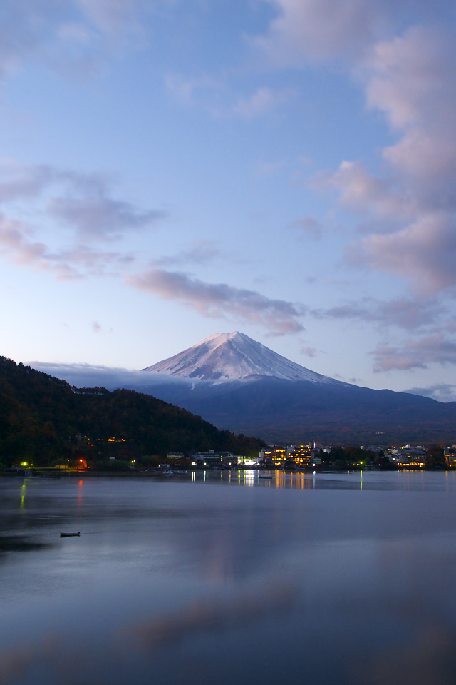 iPhone用高画質壁紙「富士山朝景-Mt. Fuji」