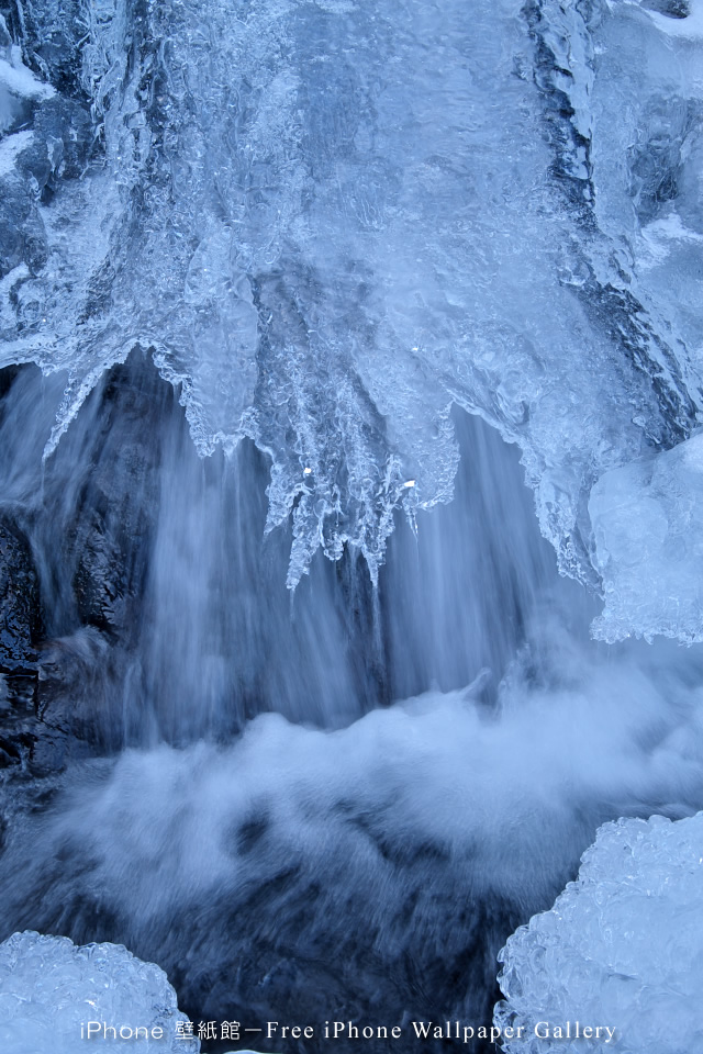 iPhone用高画質壁紙「氷結-Icy Stream」